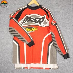 MSR Pullover Jersey Red Long Sleeve Racing World Tour Motocross Men's Size XL